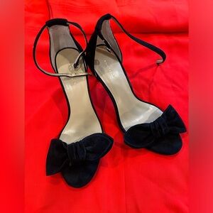 Ann Taylor Black Suede Heels